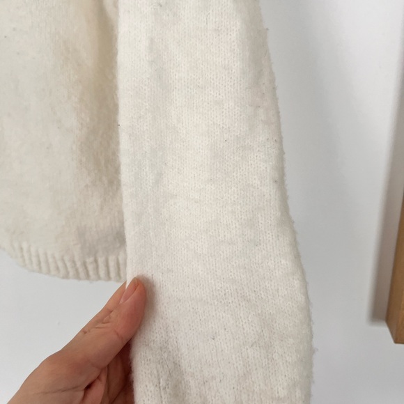 Colorful Sequin Embellished White Sweater by designer Airoldi - Picture 12 of 14